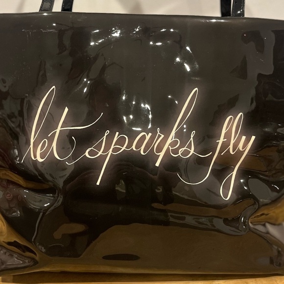 Kate spade ♠️ Let sparks fly patent leather limited edition novelty tote EUC - Picture 8 of 12